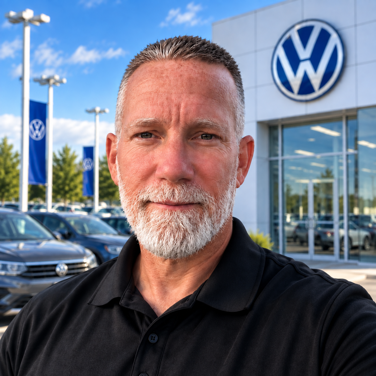 Alan Finch at Volkswagen dealership
